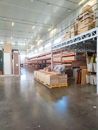 Furniture workshop - warehouse. Furniture factoryの写真素材