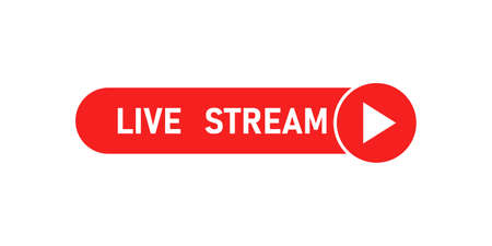 Live stream icon for broadcasting or online streamのイラスト素材