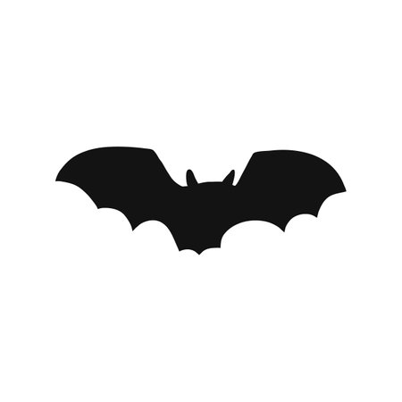 Bat vector icon. Halloween character ghost symbolのイラスト素材