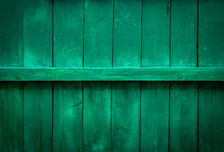 Green wood panel texture as wall for interior or exterior backgroundの写真素材