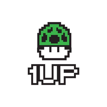 1up Logo get a new life, Power Icon, Protin Icon, Fitness, Gym, Bodybuildingのイラスト素材