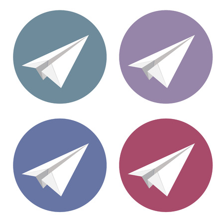 Vector isolated plane icons set vector, aeroのイラスト素材