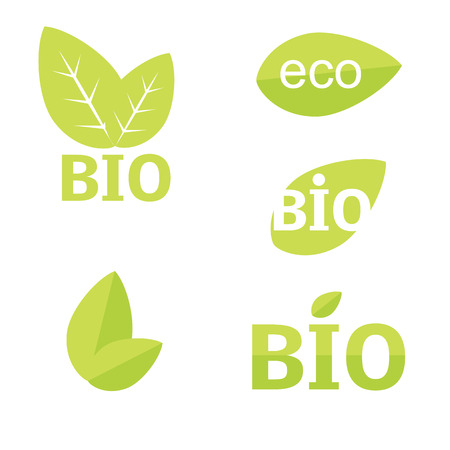 Ecology, organic icon set. Eco-icons , leaf, naturalのイラスト素材