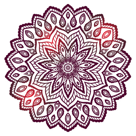 Mandala. Vintage decorative element. Ethnic round ornamentのイラスト素材