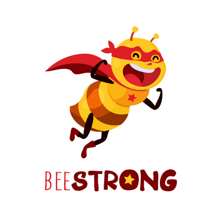 Bee Strong, vectorのイラスト素材