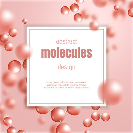 abstract molecules background.のイラスト素材