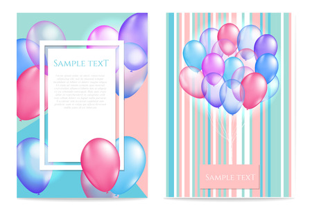 Bright balloon vector backgroundのイラスト素材