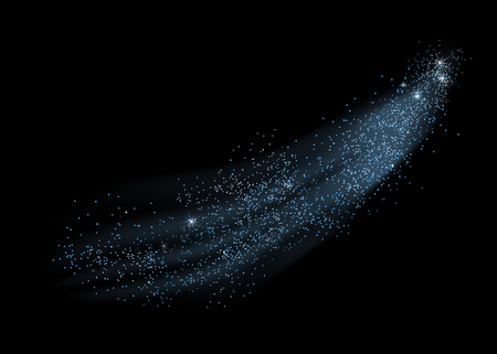 Vector light effect stars. Shining glitterのイラスト素材