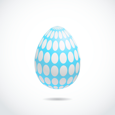 Realistic Vector 3D Easter Eggのイラスト素材