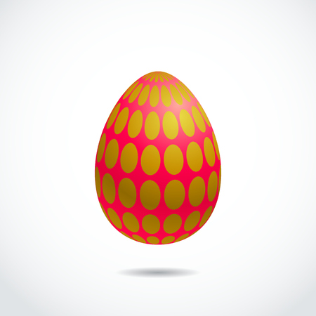 Realistic Vector 3D Easter Eggのイラスト素材