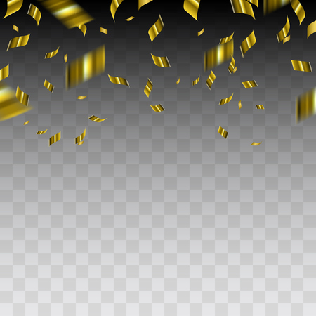 Abstract background with gold confetti vector illustrationのイラスト素材