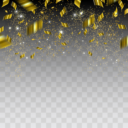 Abstract background with gold confetti vector illustrationのイラスト素材