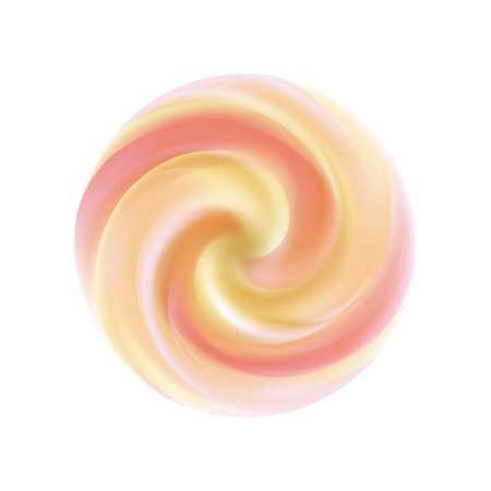 Vector yogurt swirl ice cream background.のイラスト素材