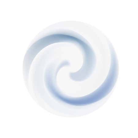 Vector yogurt swirl ice cream background. white mousse texture.のイラスト素材