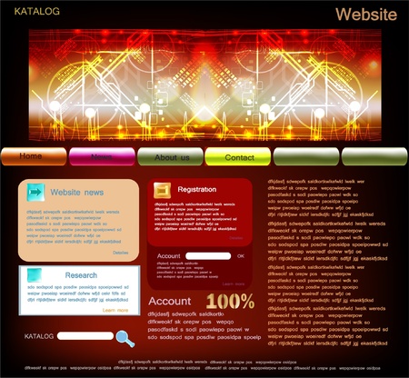 web templateのイラスト素材