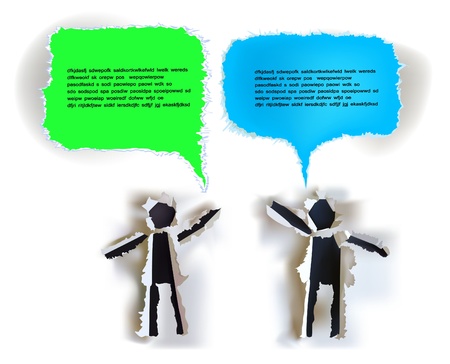 talking people Abcstract backgroundのイラスト素材