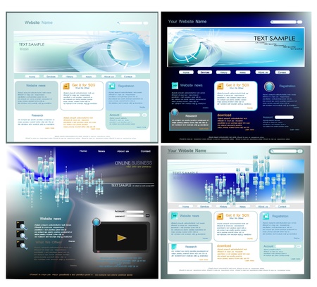 web templates のイラスト素材