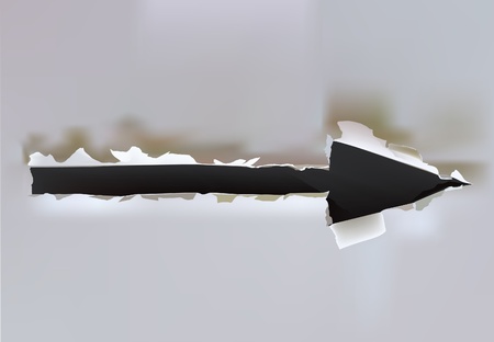 paper arrow PLEASE SEE OTHER PART OF PAPER COLLECTION のイラスト素材