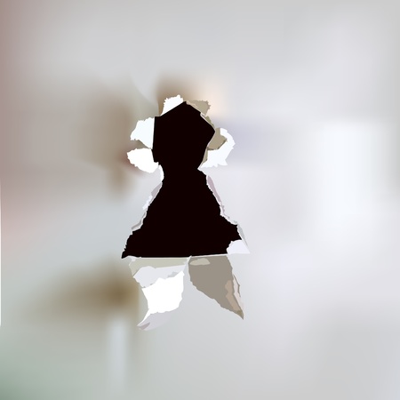 key hole Paper collectionのイラスト素材