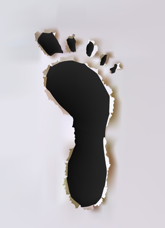 foot printのイラスト素材
