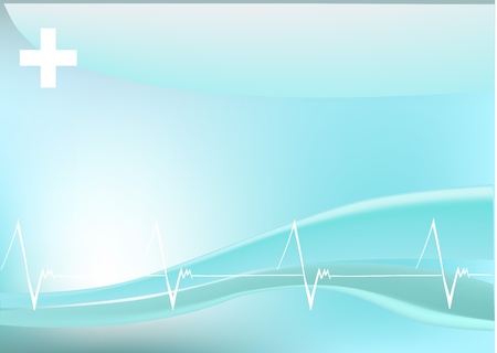 Vector illustration of stylized heartbeatsのイラスト素材