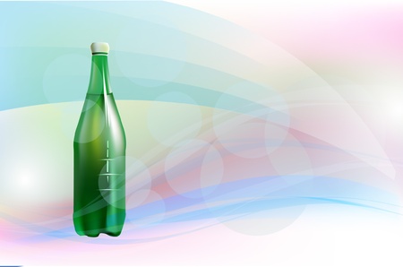 bottle of  waterのイラスト素材