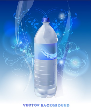 bottle of waterのイラスト素材