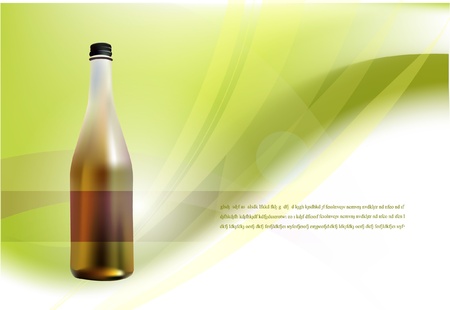 background with bottleのイラスト素材