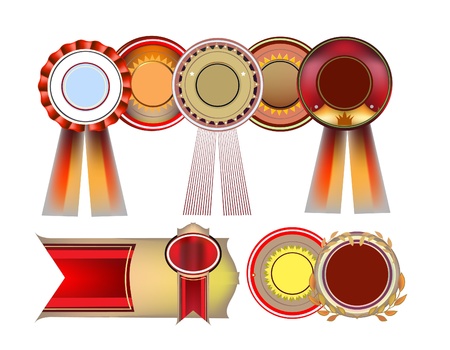 set of label templatesのイラスト素材