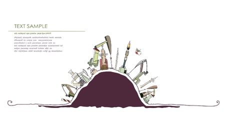 Working oil pump のイラスト素材