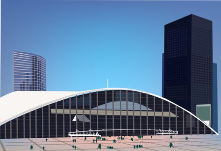 city view のイラスト素材