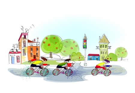 sport raceのイラスト素材