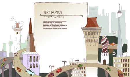 city and textのイラスト素材