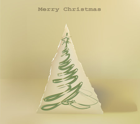 pop-up abstract Christmas tree background のイラスト素材
