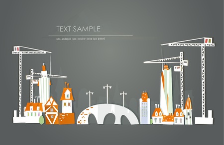 building site  White city  collectionのイラスト素材