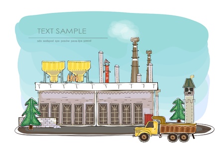 big factory  Happy world  collectionのイラスト素材