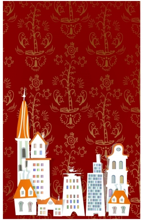 city background のイラスト素材