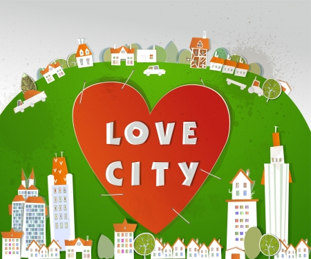 city background のイラスト素材