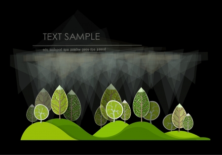 abstract forestのイラスト素材