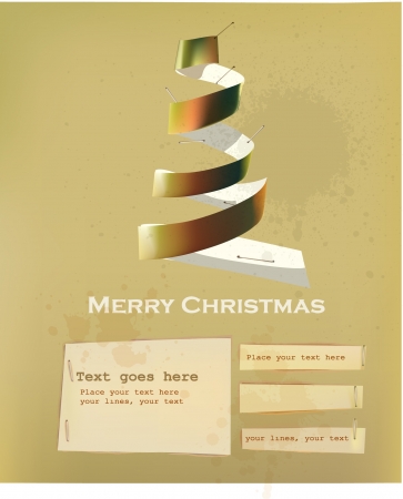 Christmas paper set のイラスト素材