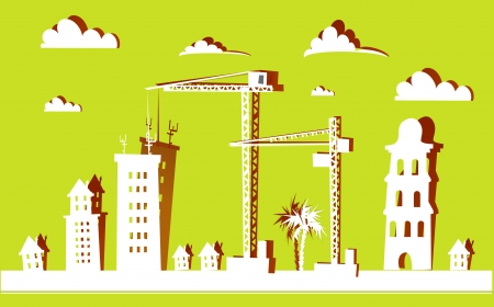 city backgroundのイラスト素材