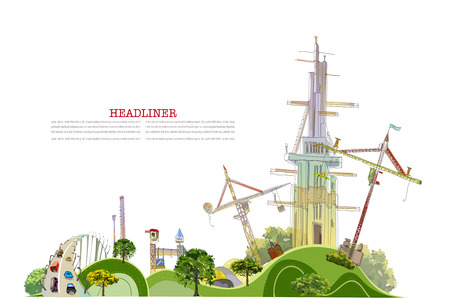 Building site のイラスト素材