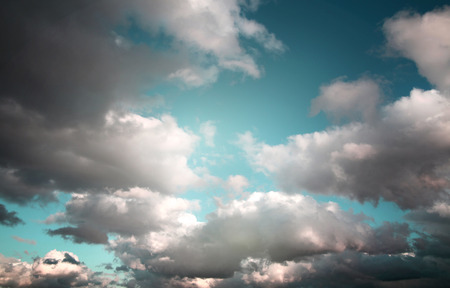 Blue sky and cloudsの写真素材