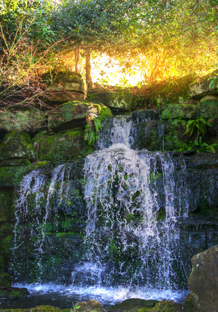 HEVER CASTLE AND GARDENS, KENT, UK - MARCH 10, 2014  River in 250 acre park  13th century Tudor manor  HDR proceeding imageのeditorial素材
