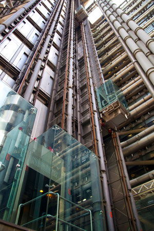LONDON, UK - APRIL 24, 2014  Lloyed s building City of London one of the leading centres of global...