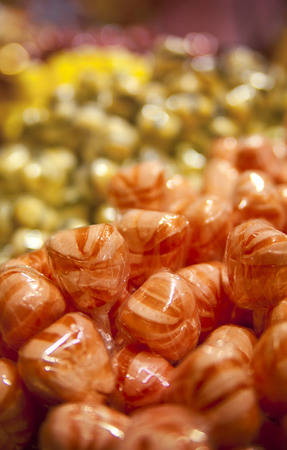 MADRID, SPAIN - MAY 28, 2014  Madrid city centre gift shop, Spanish sweets and biscuits のeditorial素材