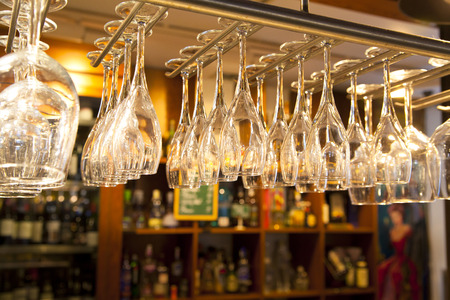 MADRID, SPAIN - MAY 28, 2014  Cocktails and refreshing alcoholic s drinks in Mercado San Miguel market, famous food market in the centre of Madridのeditorial素材