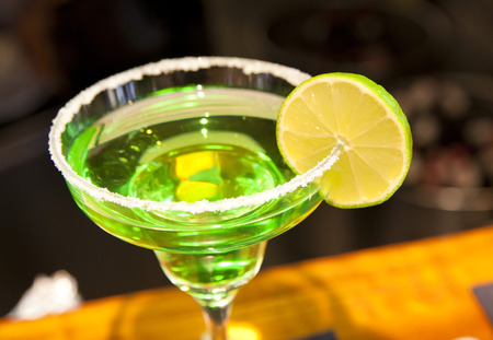 MADRID, SPAIN - MAY 28, 2014  Cocktails and refreshing alcoholic s drinks in Mercado San Miguel market, famous food market in the centre of Madridのeditorial素材