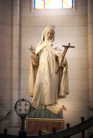 MADRID, SPAIN - MAY 28, 2014  Santa Maria la Real de La Almudena in Madrid, Spain のeditorial素材