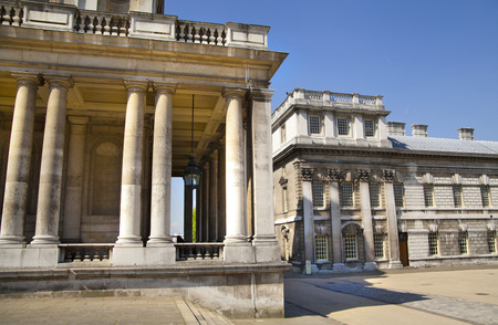 LONDON, UK - MAY 15, 2014  Painted hall in Greenwich where Nelson lay in state after his death at the Battle of Trafalgar のeditorial素材